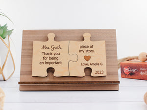 Piece of My Story Personalized Teacher Desk Sign