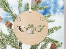 Load image into Gallery viewer, Pet Memorial Ornament Angel Paw Ornament Paw with Wings Christmas Ornament Remembrance Ornament Dog Passing Away Sympathy Gifts
