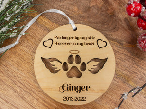 Pet Memorial Ornament Angel Paw Ornament Paw with Wings Christmas Ornament Remembrance Ornament Dog Passing Away Sympathy Gifts